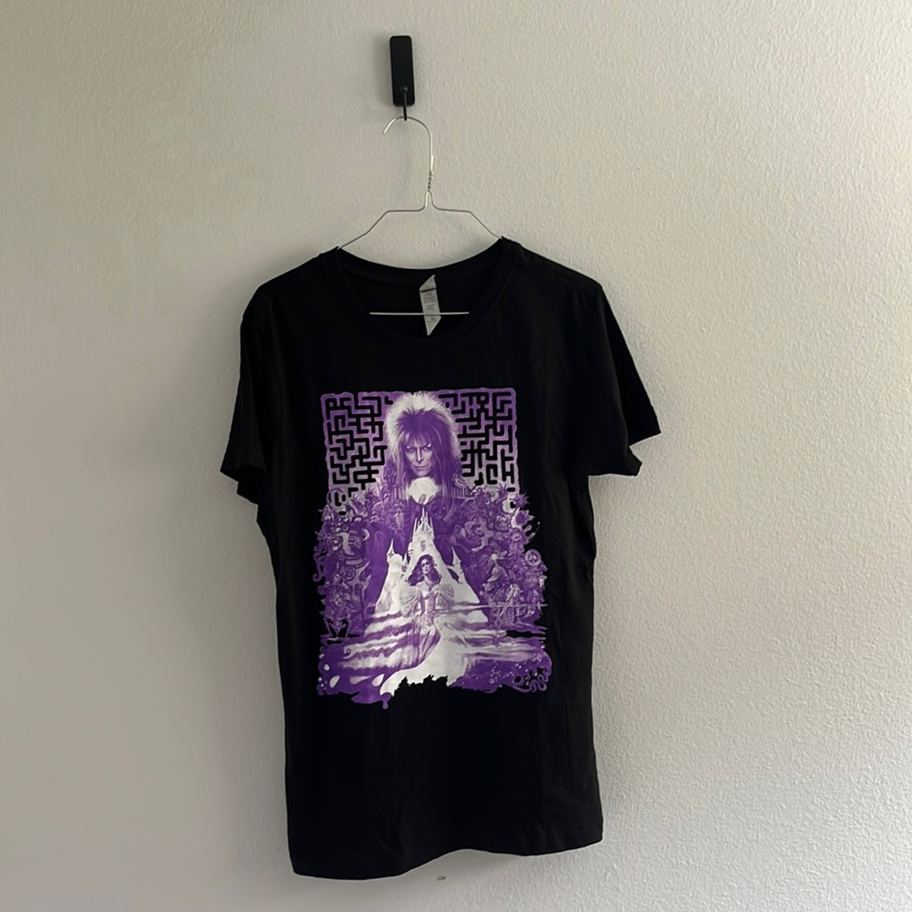Labyrinth/David Bowie Black T Shirt‎